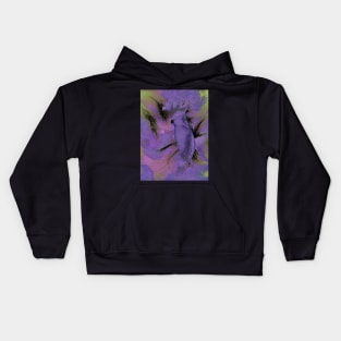 LILAC VIOLET PARROT COCKATOO EXOTIC TROPICAL POSTER PRINT Kids Hoodie